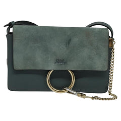Chloe Faye Shoulder Bag Leather and Suede