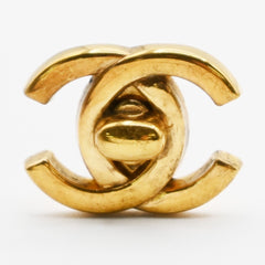 Chanel CC Turnlock Clip-On Earrings Metal