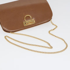 Salvatore Ferragamo Vintage Gancini Chain Shoulder Bag Leather