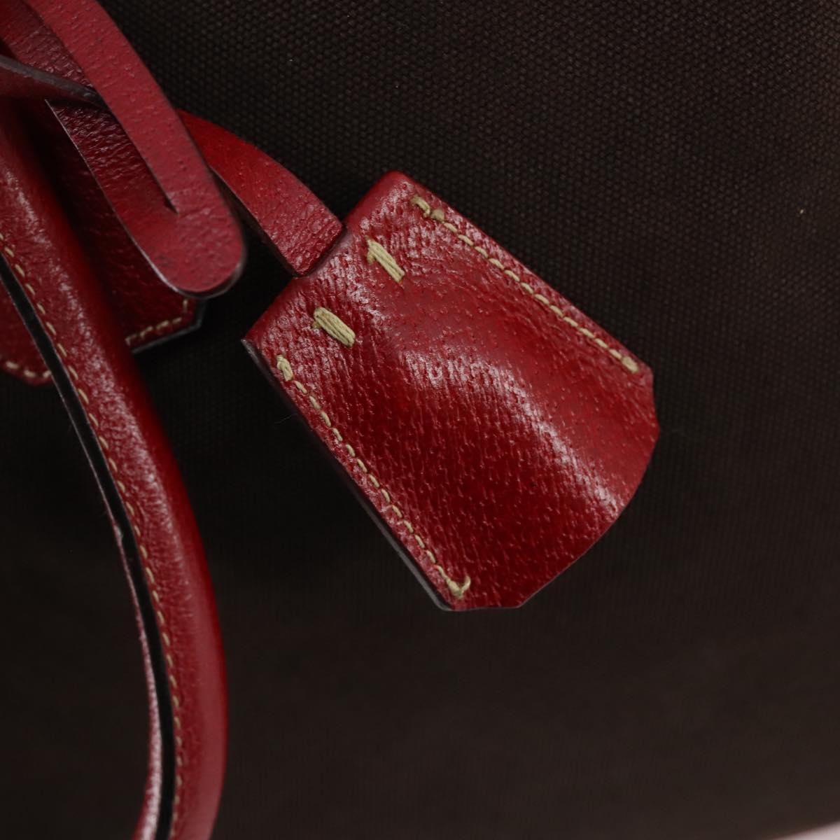 Prada Bowler Bag Canvas with Leather