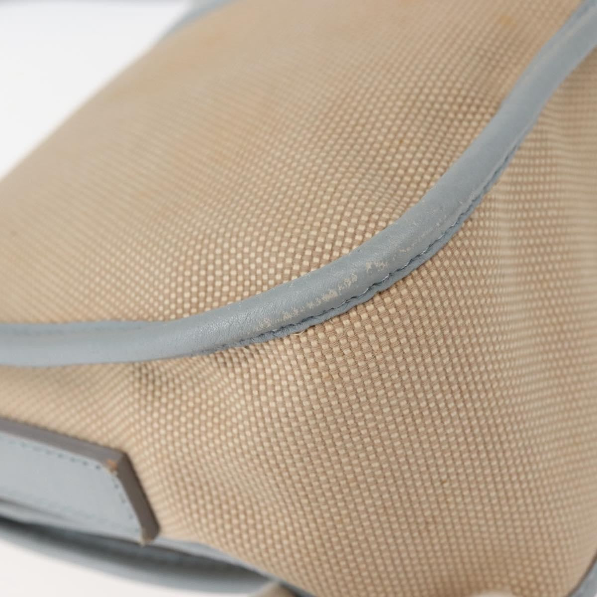 Fendi Logo Flap Shoulder Bag Canvas