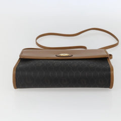 Christian Dior Vintage Honeycomb Shoulder Bag Canvas and Leather