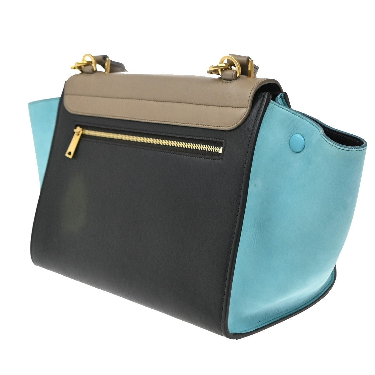 Celine Tricolor Trapeze Bag Leather