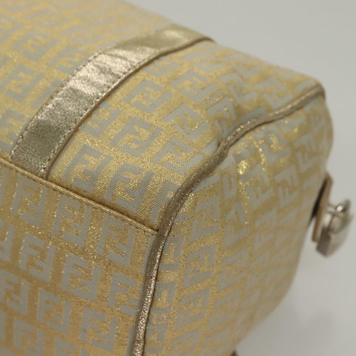 Fendi Boston Bag Zucchino Lurex Canvas