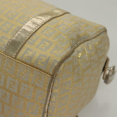 Fendi Boston Bag Zucchino Lurex Canvas
