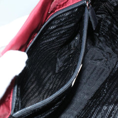 Prada Grommet Lock Flap Chain Shoulder Bag Leather