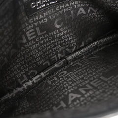 Chanel Vintage Logo Messenger Bag Quilted Aged Calfskin