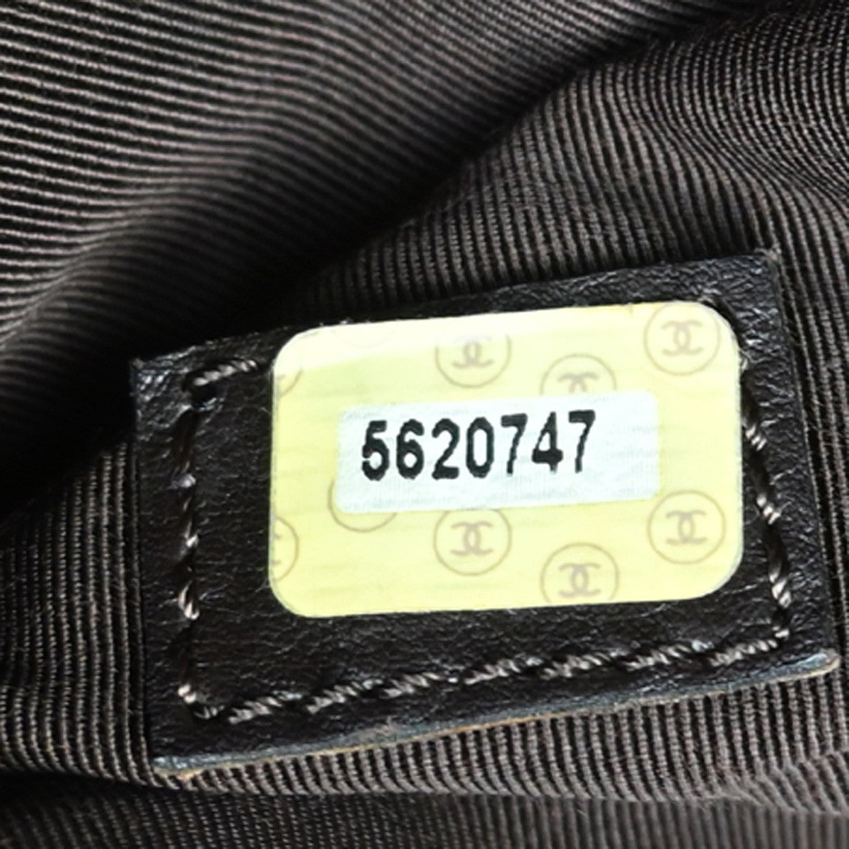 Chanel Vintage CC Tote Canvas with Leather