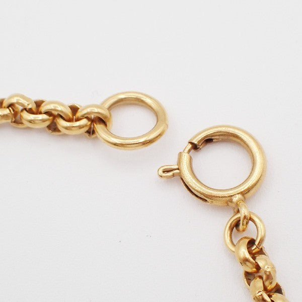 Chanel CC Heart Pendant Necklace Metal