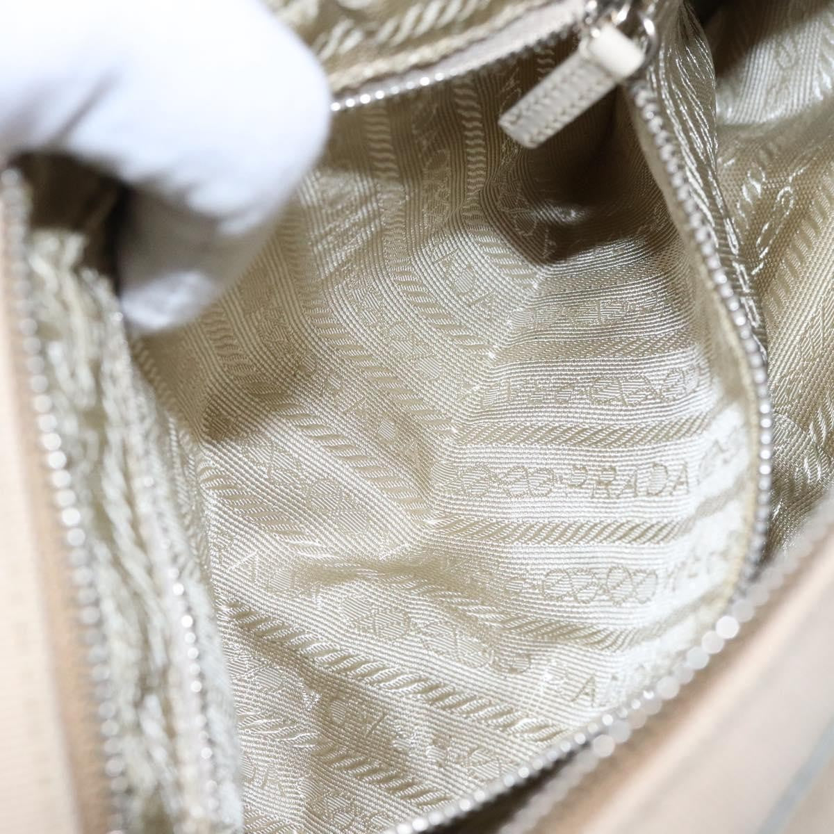 Prada Bauletto Bag Canvas with Leather