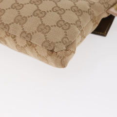 Gucci Vintage Double Belt Bag GG Coated Canvas with Leather