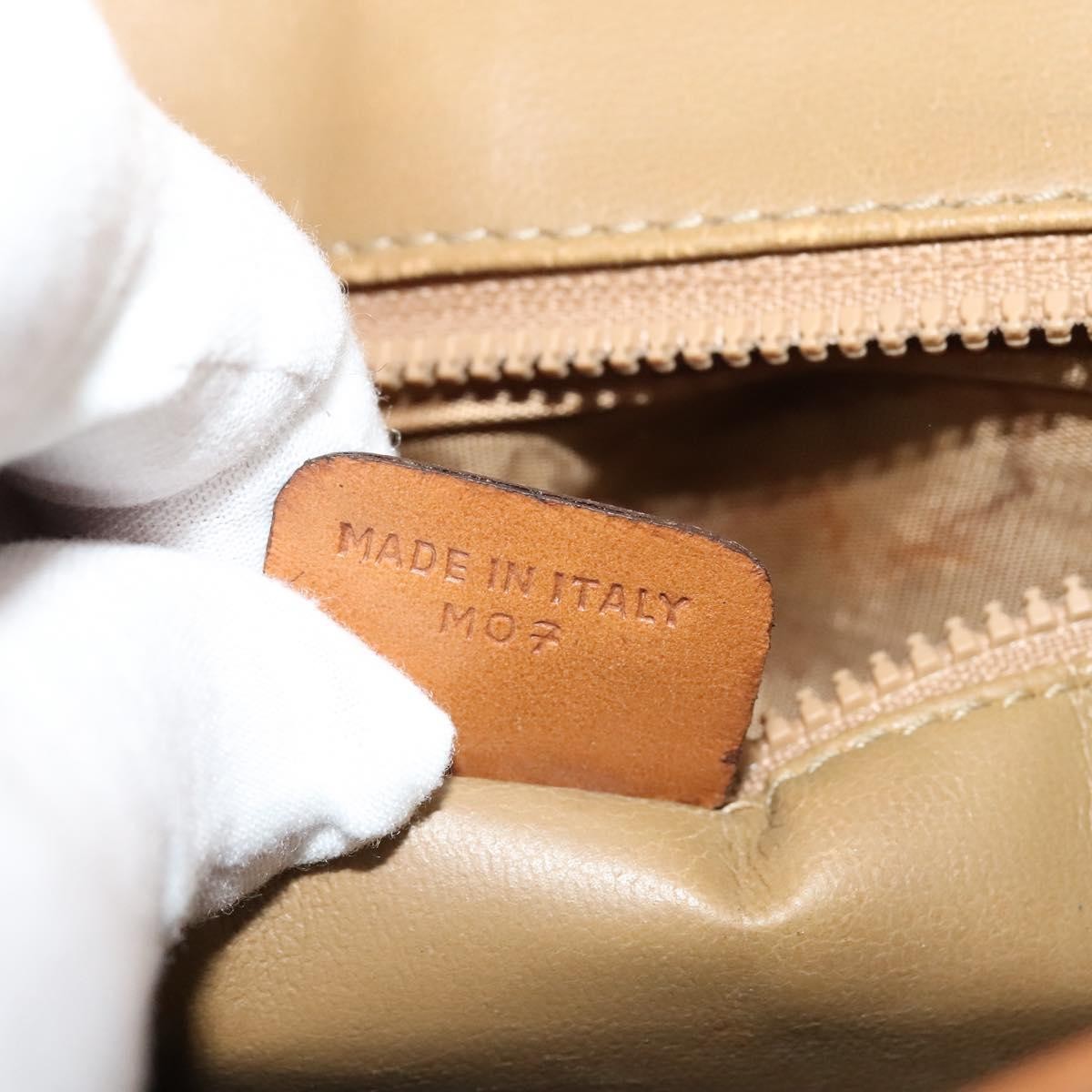 Celine Vintage Macadam Shoulder Bag Canvas and Leather