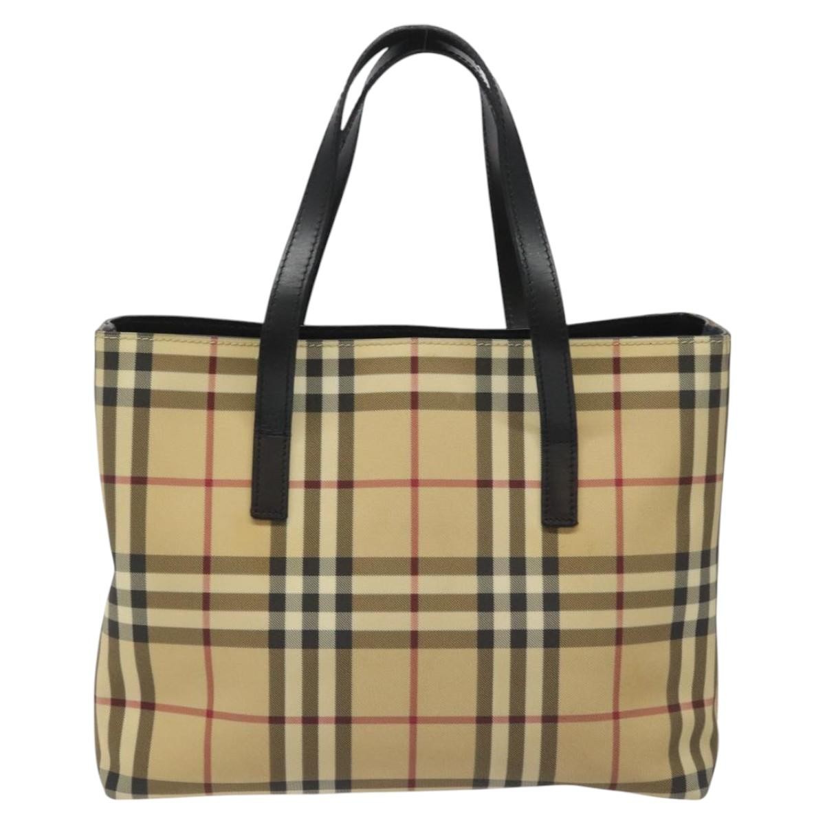 Burberry Nova Check Tote canvas check pattern