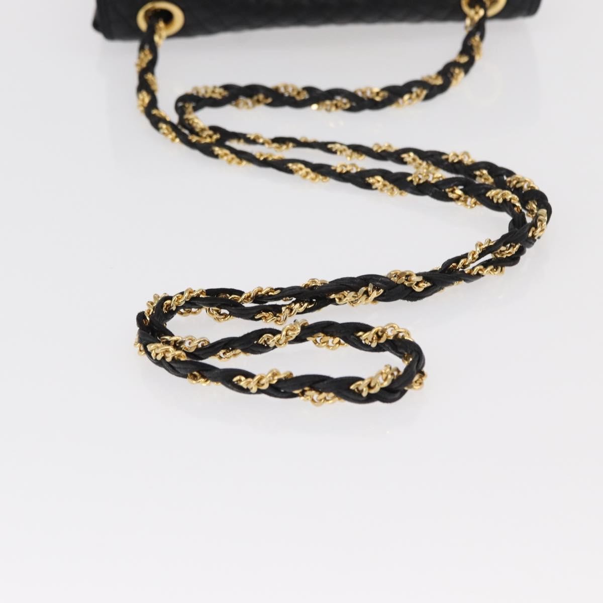 Bally Vintage Chain Shoulder Bag Quilted Leather