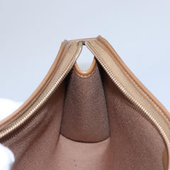 Christian Dior Vintage Honeycomb Zip Pouch Coated Canvas