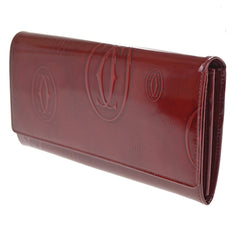 Cartier Happy Birthday Long Wallet Patent leather
