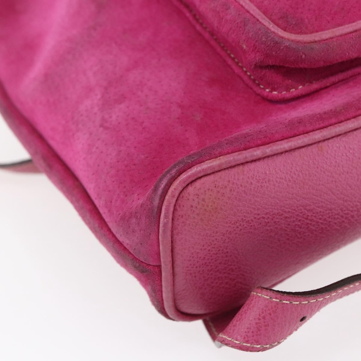 Gucci Vintage Bamboo Backpack Suede