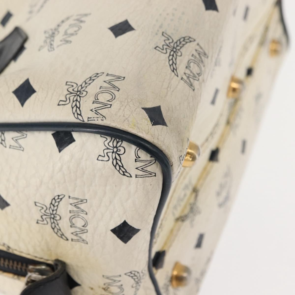 MCM Visetos Handbag Canvas and Leather