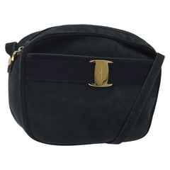 Salvatore Ferragamo Vala Shoulder Bag Suede