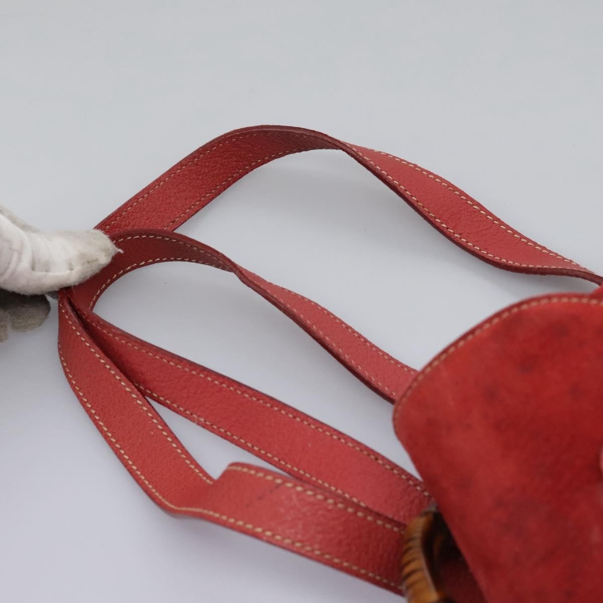 Gucci Vintage Bamboo Backpack Suede