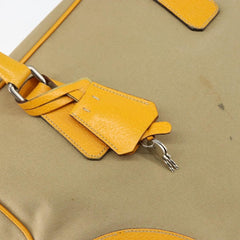 Prada Bowler Bag Canvas with Leather