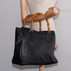 Gucci Diana NM Bamboo Handle Tote Leather