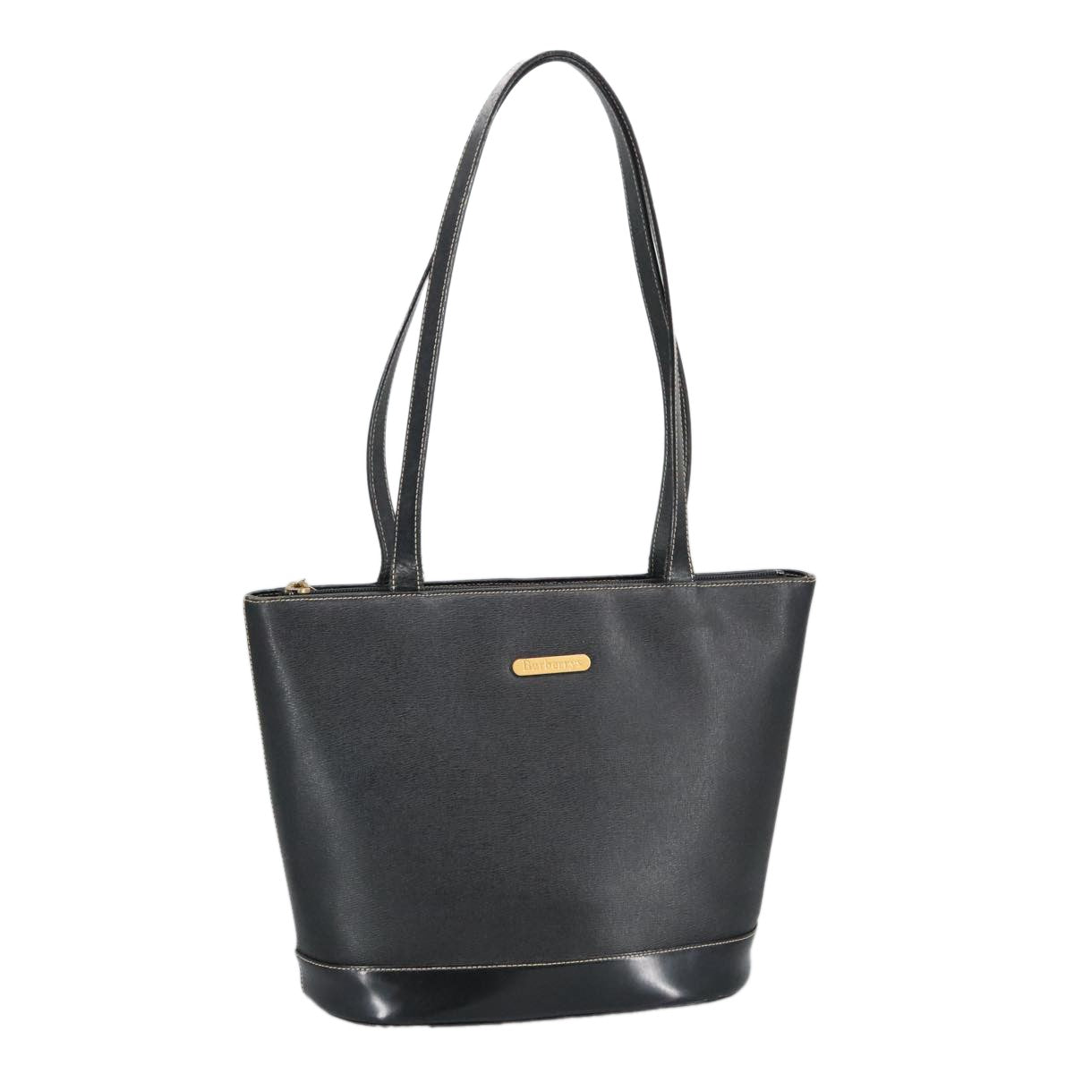 Burberry Handle Tote Leather