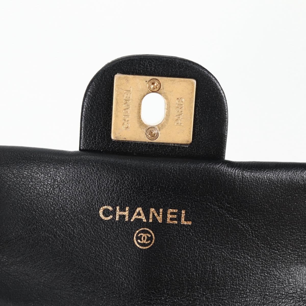 Chanel Lady Handle Flap Card Holder on Chain Quilted Calfskin
