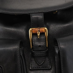 Gucci Vintage Bamboo Backpack Leather