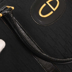 Christian Dior Vintage CD Trotter Handbag Canvas