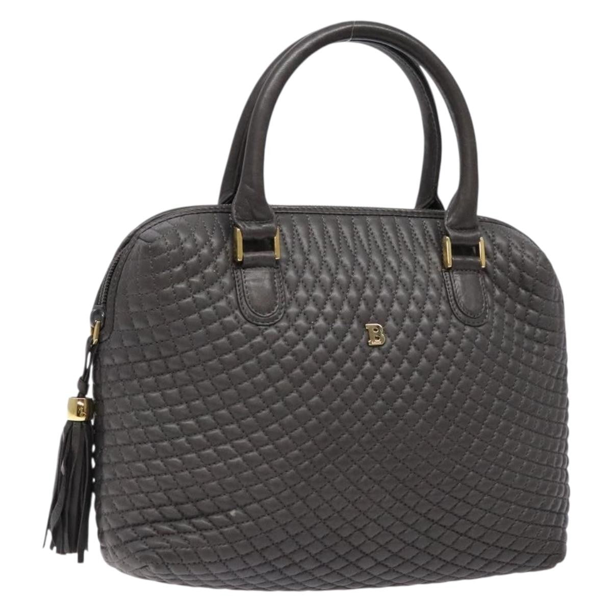 Bally Vintage Handbag Quilted Leather