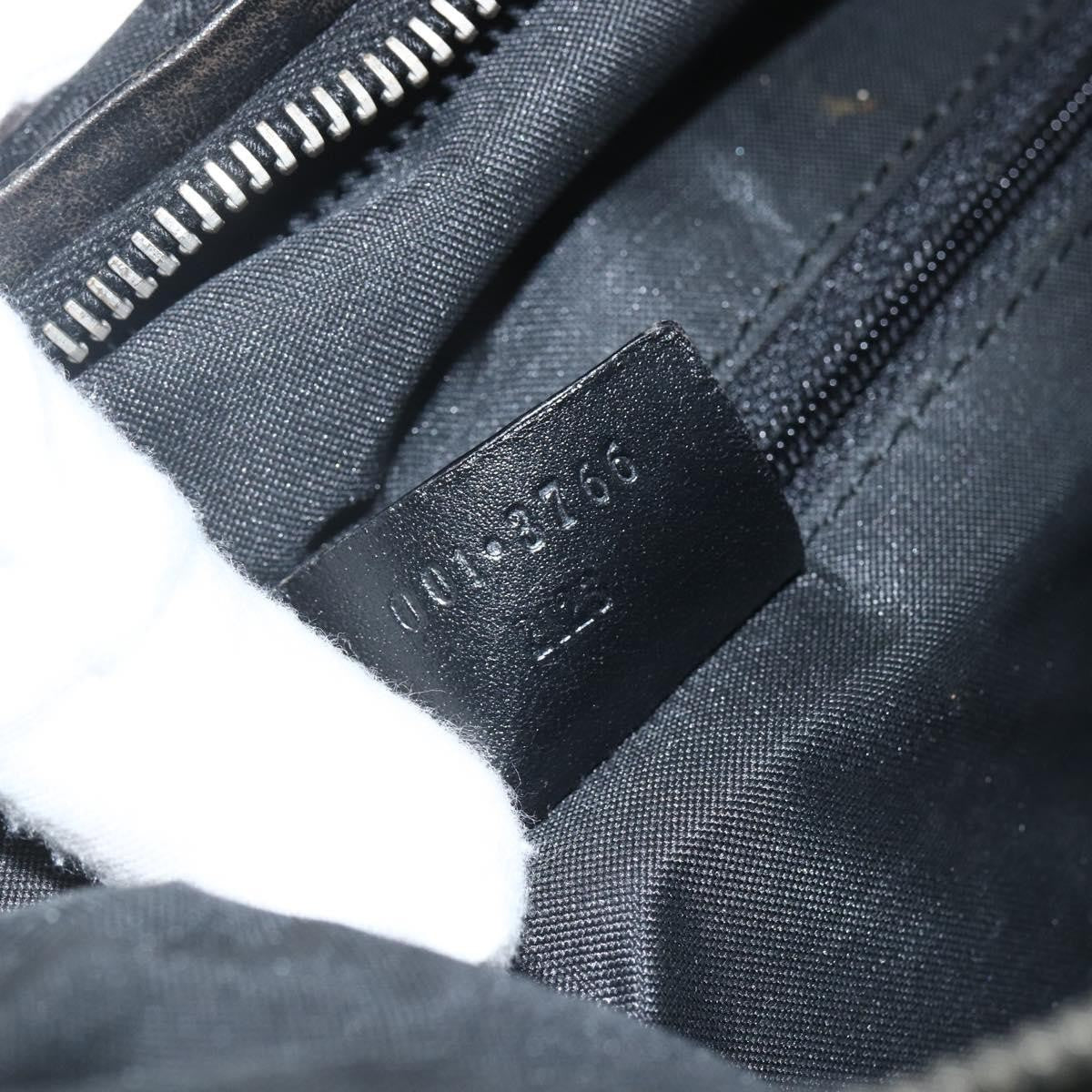 Gucci Vintage Zip Hobo GG Canvas and Leather