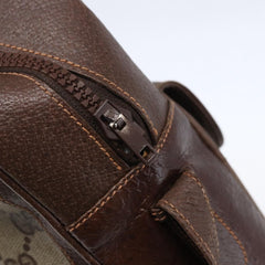 Gucci Front Pocket Messenger Bag GG Canvas with Leather