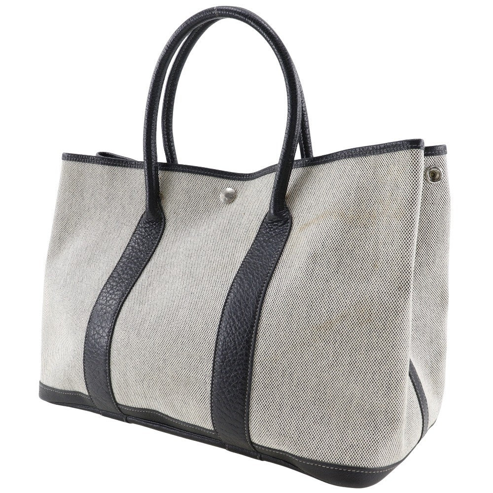 Hermes Garden Party Tote Toile and Leather