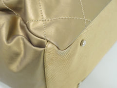 Chanel Biarritz Pocket Tote Quilted Coated Canvas