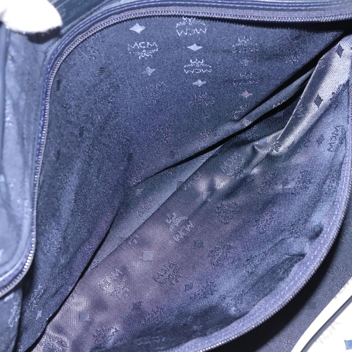 MCM Visetos Handbag Canvas and Leather