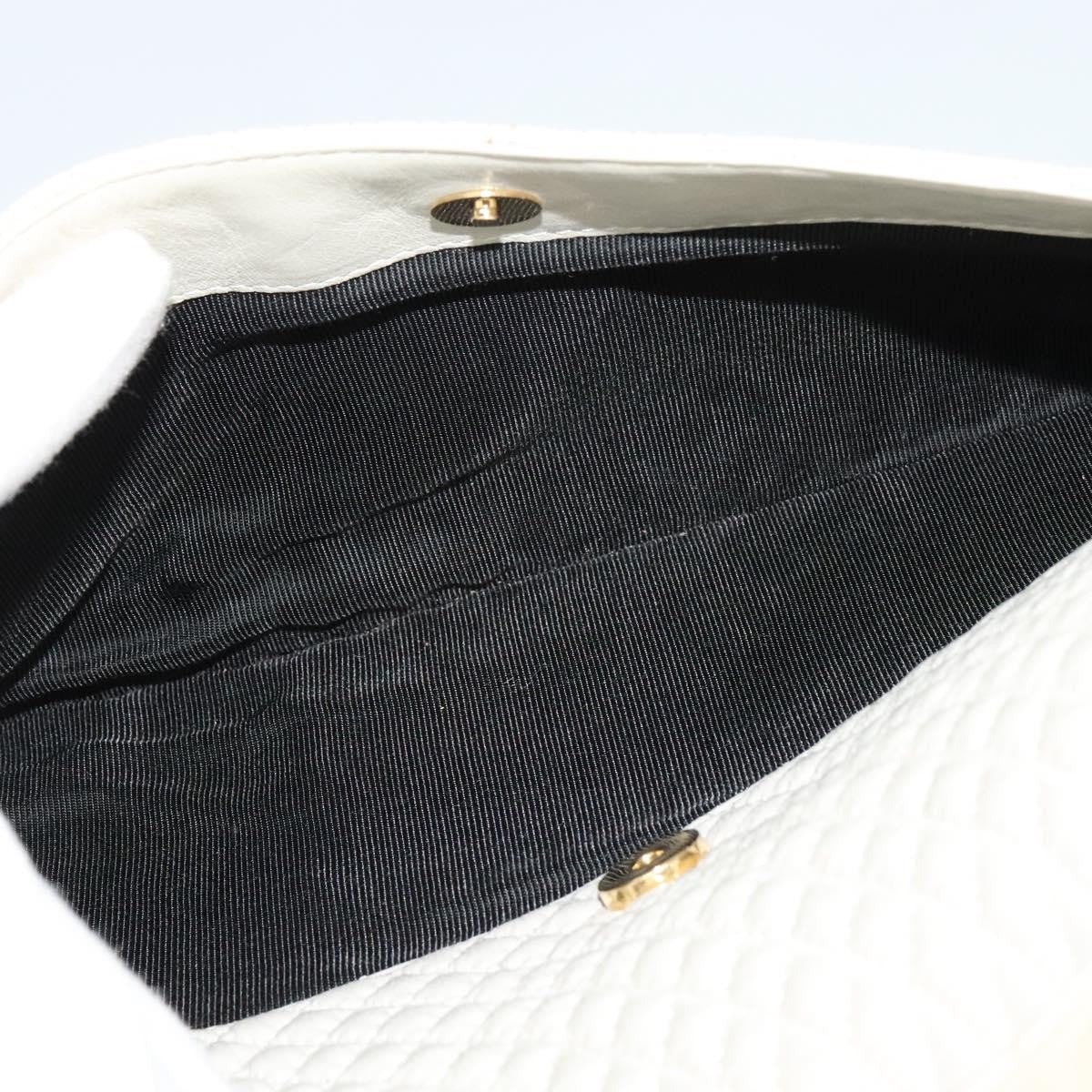 Bally Vintage Chain Shoulder Bag Quilted Leather