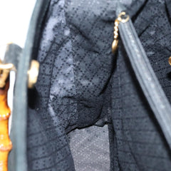 Gucci Vintage Bamboo Handle Bag Suede