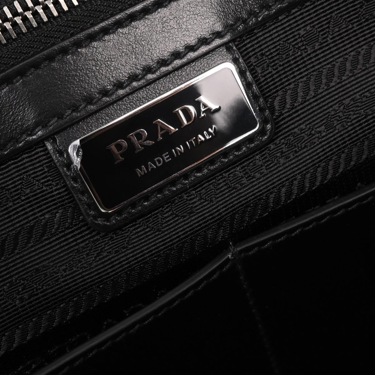 Prada Convertible Zip Around Briefcase Saffiano Leather
