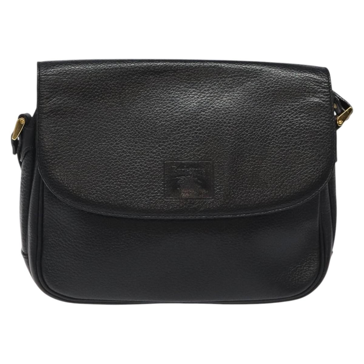 Burberry Flap Shoulder Bag Leather