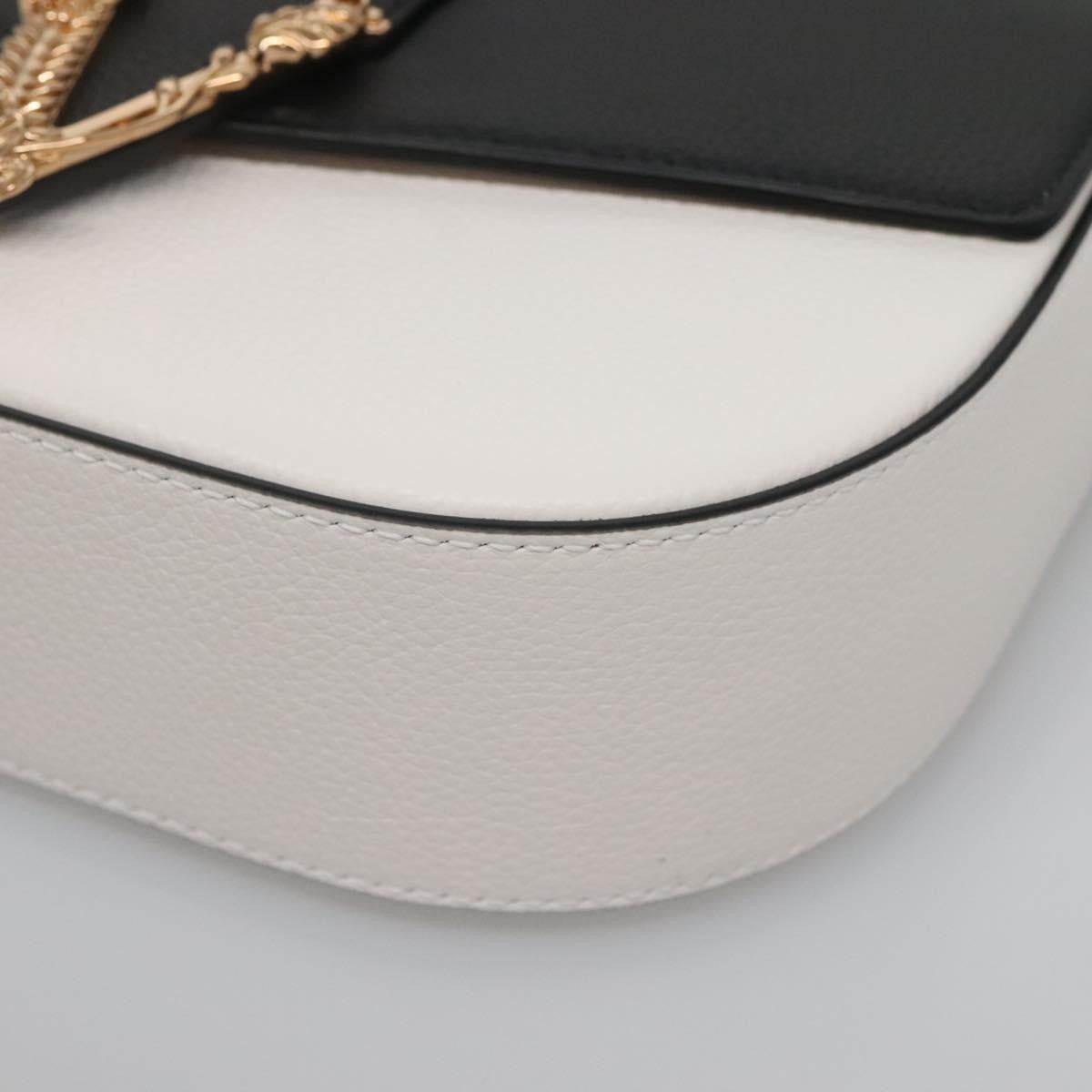 Versace Virtus Flap Messenger Bag Leather