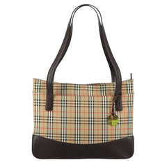 Burberry Nova check Shoulder bag Canvas and Leather