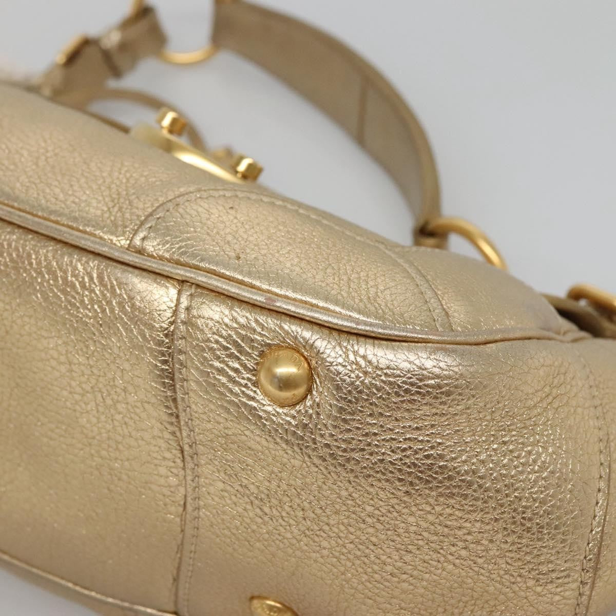 Prada Antic Pushlock Shoulder Bag Leather