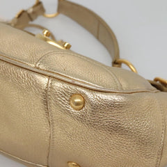Prada Antic Pushlock Shoulder Bag Leather