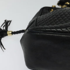 Bally Vintage Chain Shoulder Bag Quilted Leather