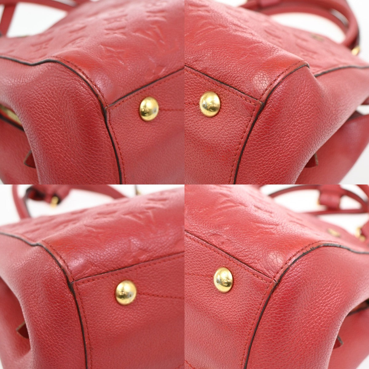 Louis Vuitton Montaigne Handbag Monogram Empreinte Leather