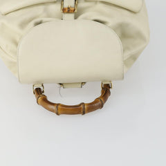 Gucci Vintage Bamboo Backpack Leather