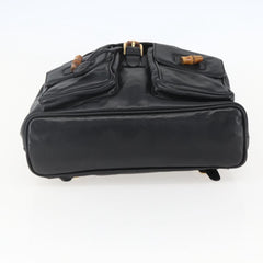 Gucci Vintage Bamboo Backpack Leather