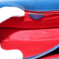 Celine Vintage Circle Logo Crossbody Bag Leather