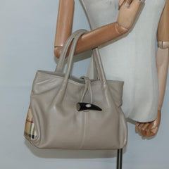 Burberry Horn Toggle Tote Leather